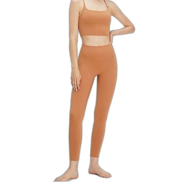 Unbranded Pants - Yoga Pants Womens L Yellow Leggings High Waisted Tummy Control Workout Pants OC4